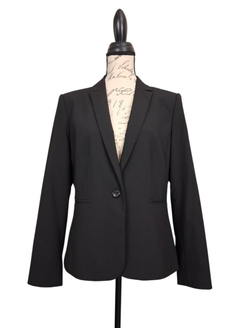 Alex Marie | Women’s Black Single Button Blazer Jacket |  Size 10